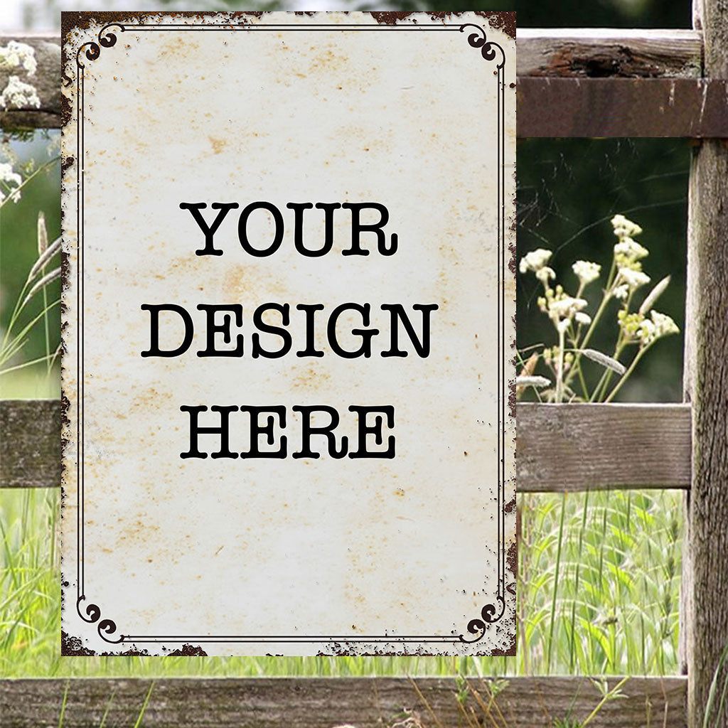 YourDesign Rectangle Metal Sign