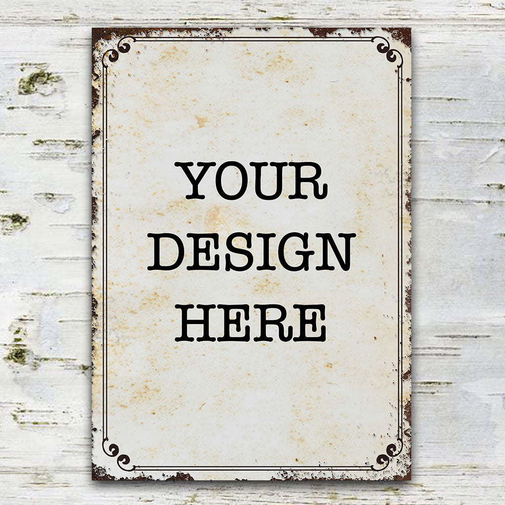 YourDesign Rectangle Metal Sign