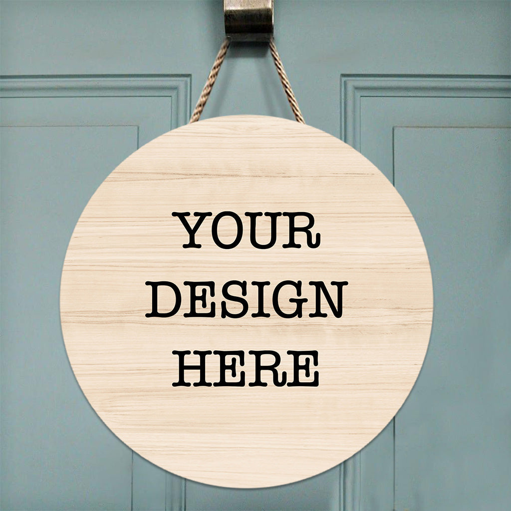 YourDesign Round Wood Sign