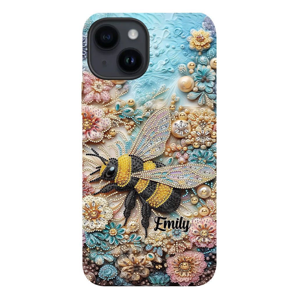 Insecte scintillant - Coque de téléphone personnalisée avec impression intégrale sur le thème du jardinage