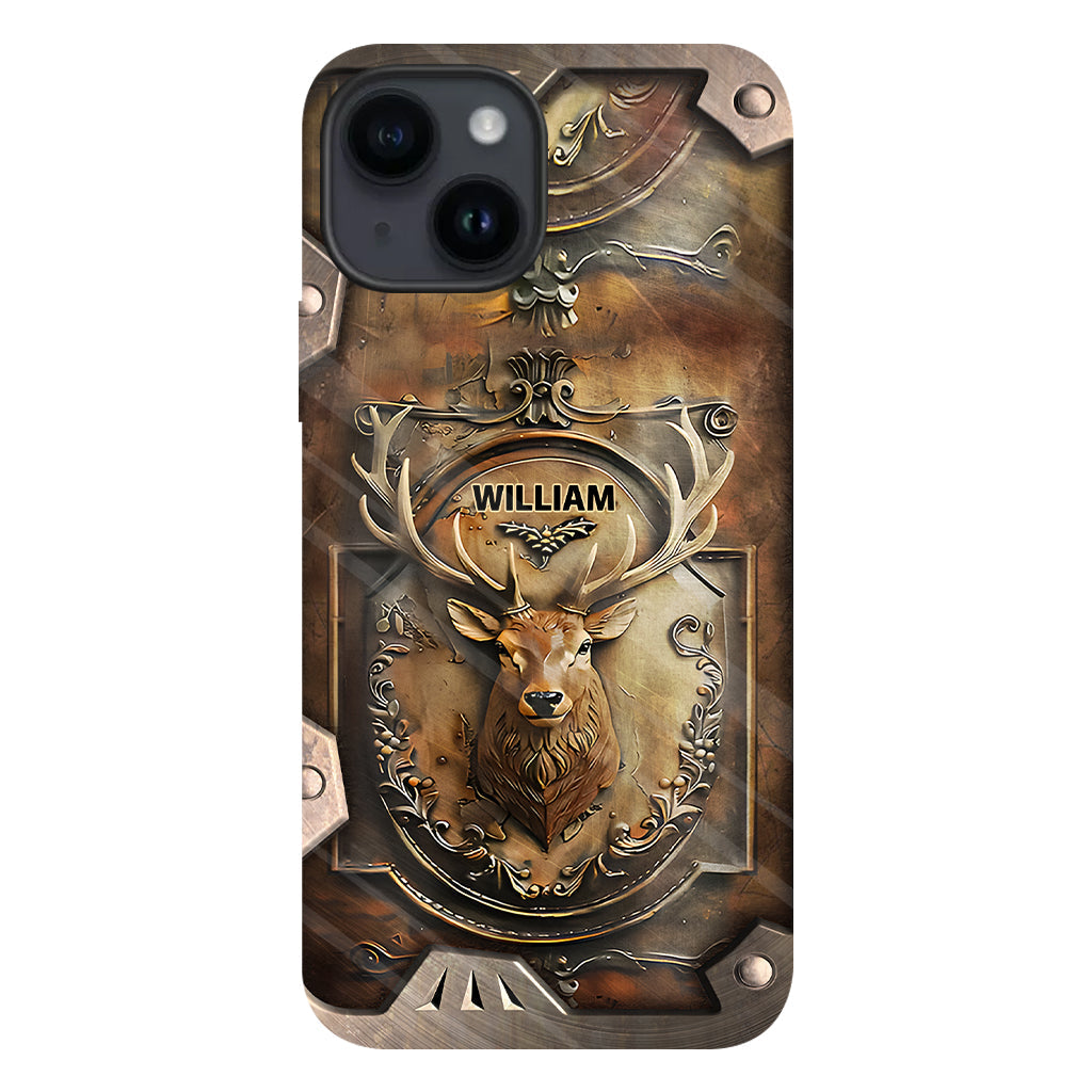 Coque de téléphone personnalisée avec motif de chasse au cerf - Étui de téléphone imprimé intégral