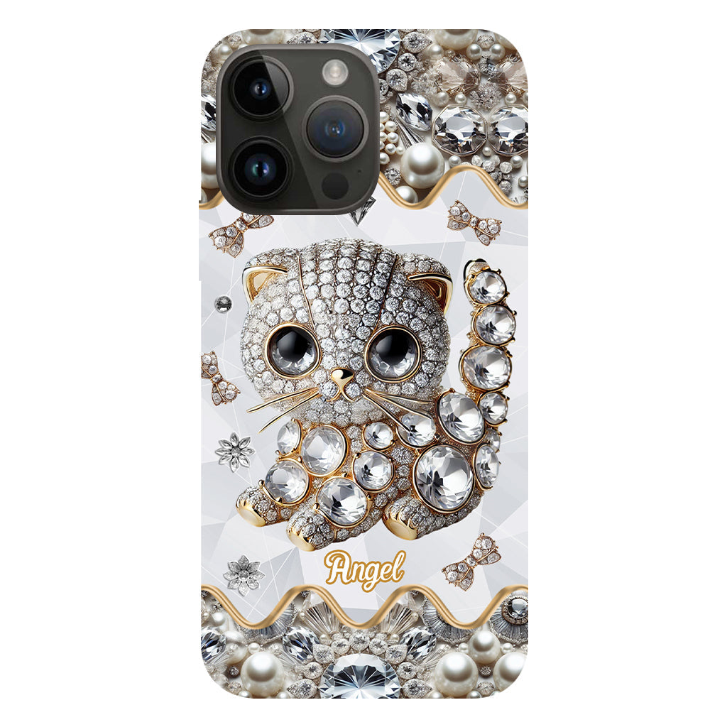 Coque de téléphone personnalisée avec motif chat Scottish Fold - J'adore le Scottish Fold