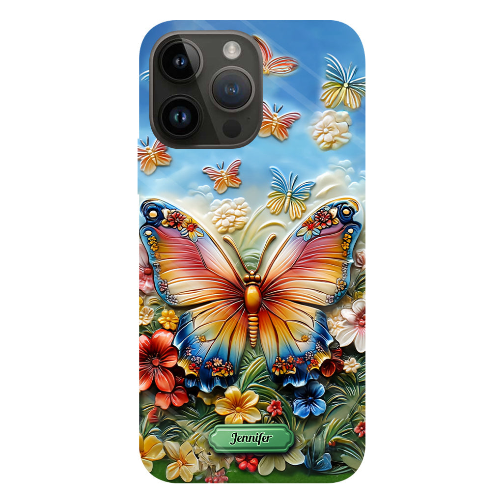 Beautiful Butterfly Bee Dragonfly Hummingbird - Personalized Butterfly Full Print Phone Case