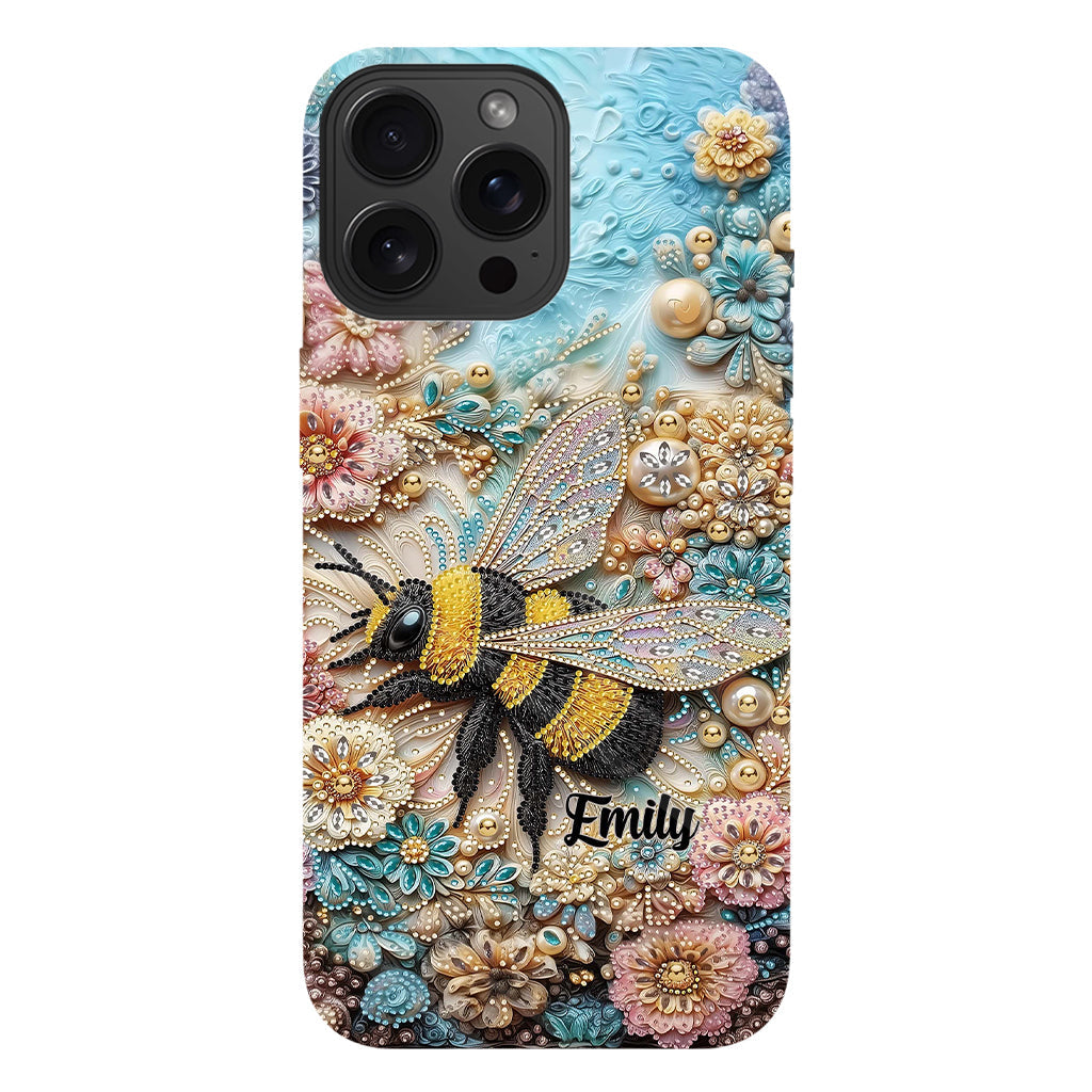 Insecte scintillant - Coque de téléphone personnalisée avec impression intégrale sur le thème du jardinage