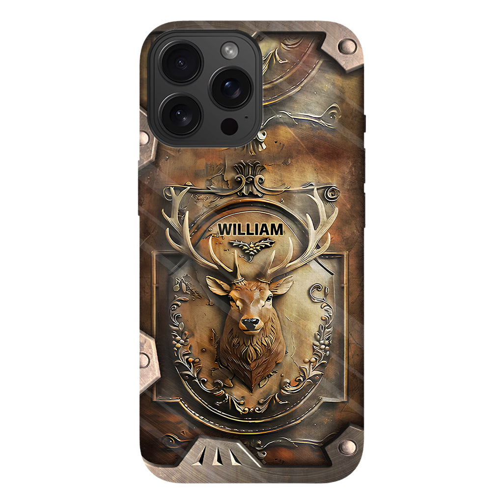 Coque de téléphone personnalisée avec motif de chasse au cerf - Étui de téléphone imprimé intégral