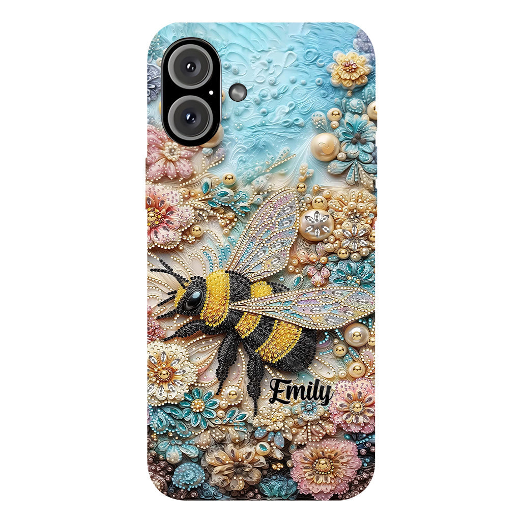 Insecte scintillant - Coque de téléphone personnalisée avec impression intégrale sur le thème du jardinage