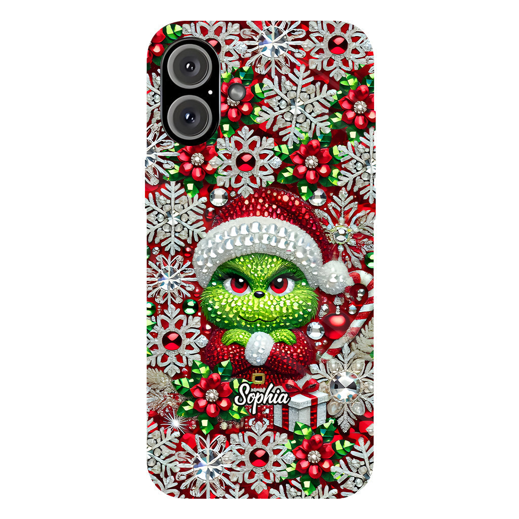 Merry Grinchmas - Personalized Stole Christmas Full Print Phone Case