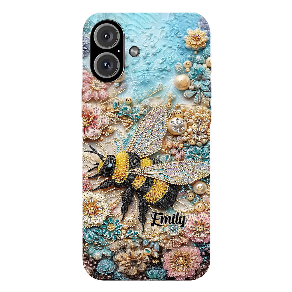 Insecte scintillant - Coque de téléphone personnalisée avec impression intégrale sur le thème du jardinage