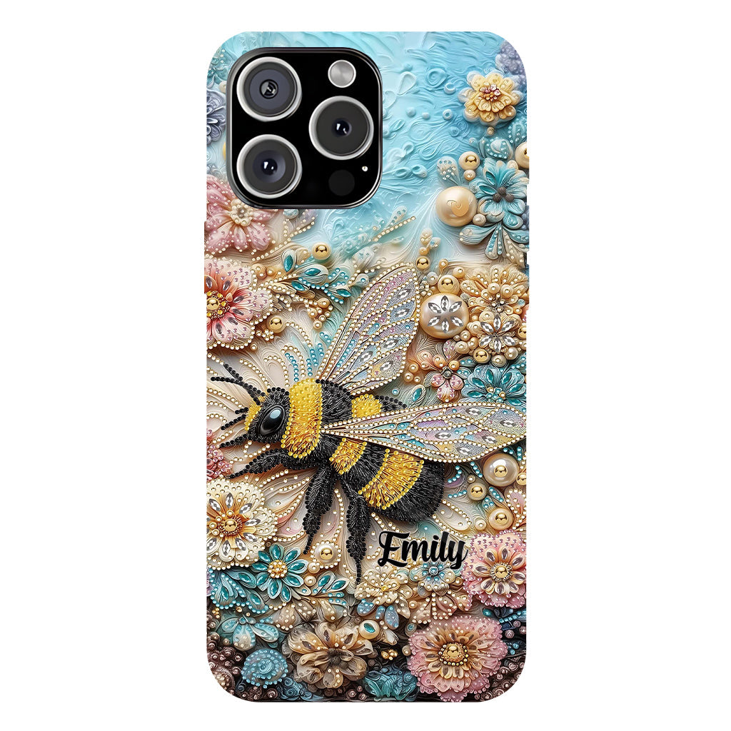 Insecte scintillant - Coque de téléphone personnalisée avec impression intégrale sur le thème du jardinage