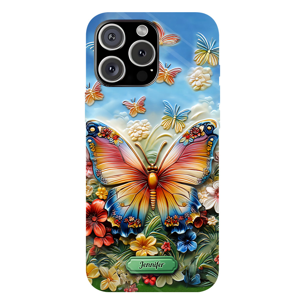 Beautiful Butterfly Bee Dragonfly Hummingbird - Personalized Butterfly Full Print Phone Case