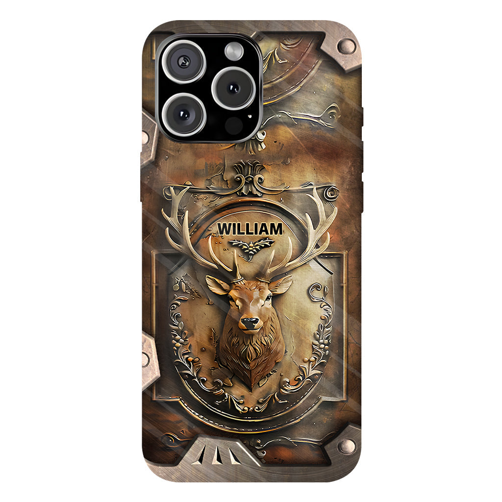 Coque de téléphone personnalisée avec motif de chasse au cerf - Étui de téléphone imprimé intégral